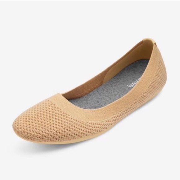allbirds Shoes - Allbirds Tree Breezers Flats Lux Beige Knit Ballet Shoes Women's size 5.5